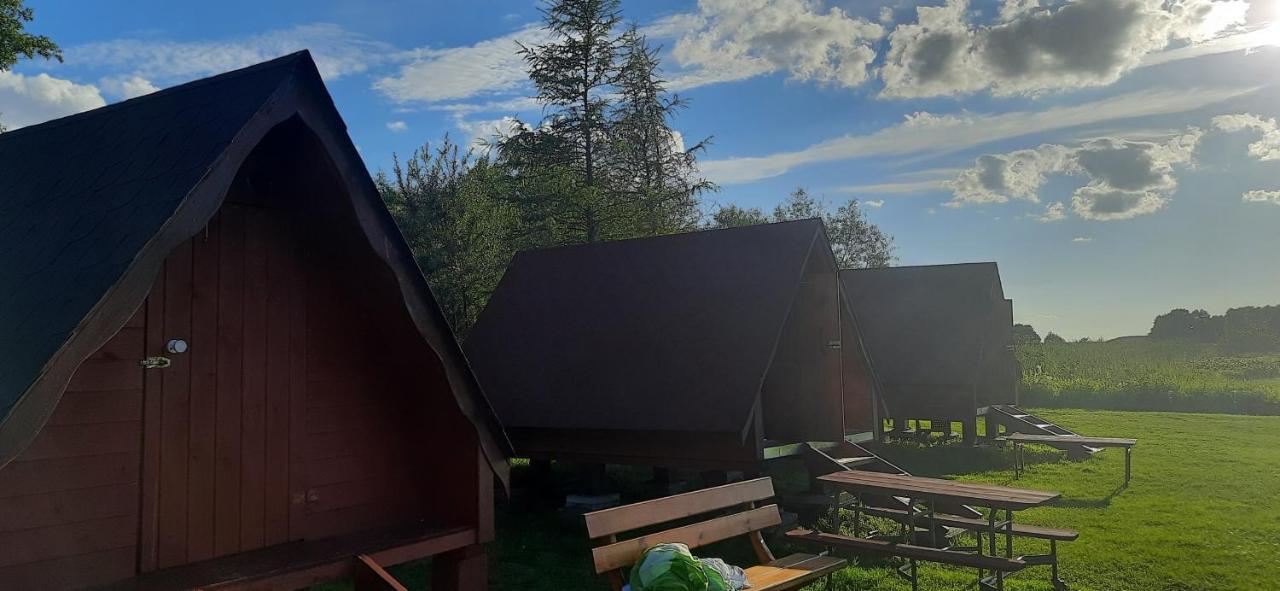 Szalasy Drewniane Nad Rzeka Biebrza Goniadz Bagian luar foto
