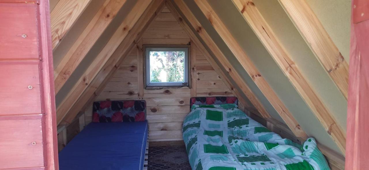Szalasy Drewniane Nad Rzeka Biebrza Goniadz Bagian luar foto